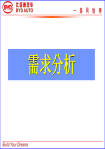 BYD销售流程之3——需求分析