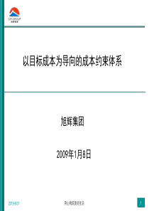 以目标成本为导向的成本约束体系