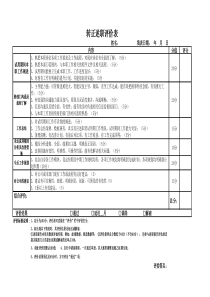 转正述职报告评分评价表-IPPBX