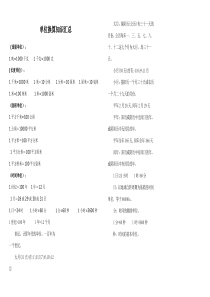 小学五年级单位换算知识汇总