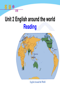 高中英语人教版Unit-2-English-around-the-world-Reading