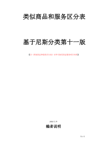 2019最新商标分类表-最新版