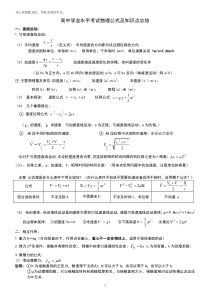 (完整版)高中学业水平考试物理公式及知识点总结