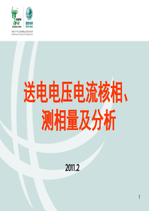 送电核相测相量培训课件ppt送电核相测相量培训课件