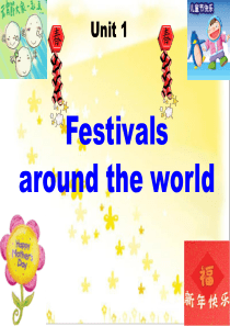 人教版 模块3 Unit1 Festivals around the world 课件