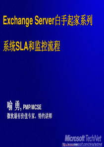 ExchangeServer白手起家系列系统SLA和监控流程