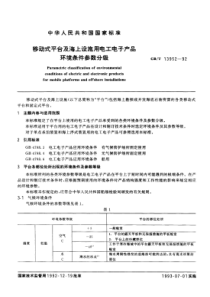 GBT139521992移动式平台及海上设施用电工电子产品环境试验条件参数分级