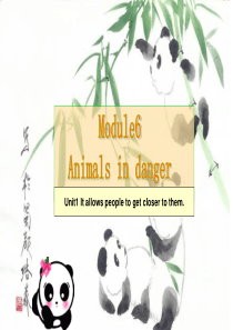 M6 Animals in danger  Unit 1