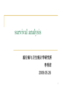 survival analysis-2009