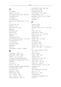 2014牛津高中英语模块八单词表(按字母顺序)