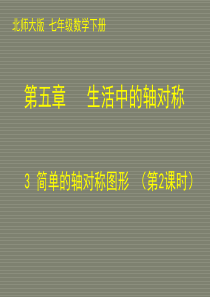 数学：5.3.1 简单的轴对称图形 课件2(北师大版七年级下)