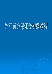 第三节外汇黄金培训教程