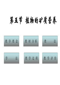 高一生物植物的矿质营养1