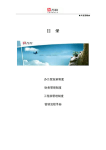 万科_公司管理制度手册