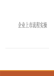 IPO实际操作流程演练