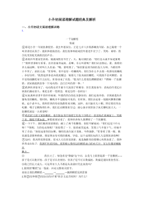 小升初小升初阅读理解试题经典及解析