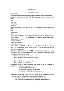 文学导论知识点