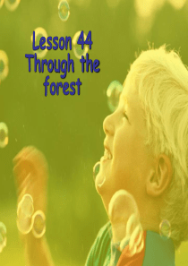 新概念二Lesson-44-Through-the-forest