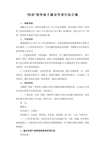 四好领导班子建设专项行动方案