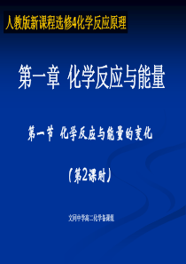 市级优质课教案-----选修4-热化学方程式