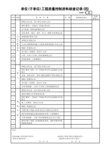 GD401-4--单位(子单位)工程质量控制资料核查记录(四)