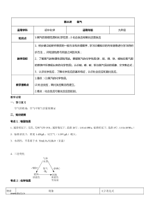 【2018年暑期课程-初三化学】第3讲氧气的性质-教案