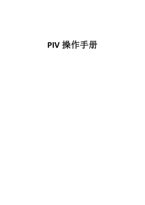 PIV操作流程详解