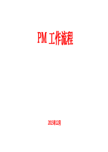 pm流程