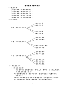 学校教育目标及愿景