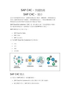 SAP-C4C---快速指南