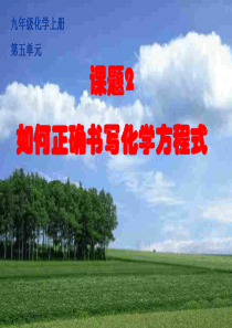 九年级化学上册《如何正确书写化学方程式》PPT课件