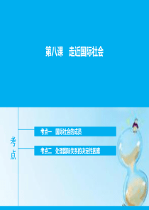 河北省定州中学2016届高三政治一轮复习 政治生活 第八课 走进国际社会课件