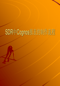 SDR中Cognos报表的制作流程