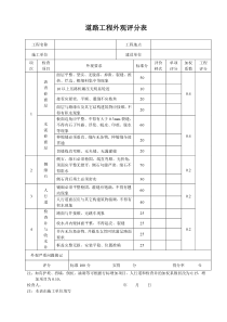 工程质量总体评定表