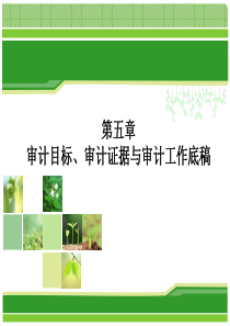 审计目标、审计证据和审计工作底稿