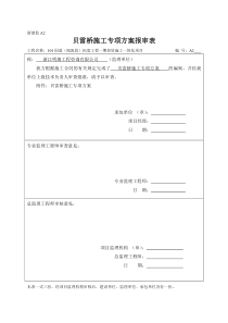 贝雷桥施工专项方案