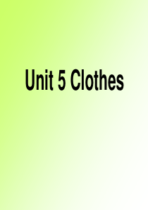 三年级下册英语课件-Unit5Clothes2｜广东开心英语共19张