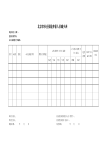 北京市社会保险参保人员减少表(官方)