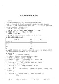 XXXX年度表彰晚会方案(含详细流程及分工)