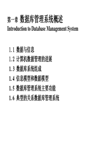 《数据库管理系统》教案-第一章