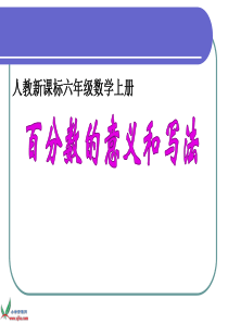 人教新课标数学六年级上册《百分数的意义和写法 6》PPT课件