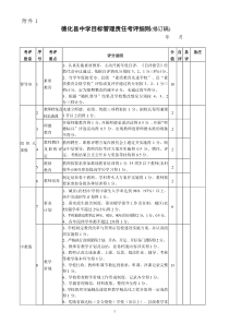 德化县中学目标管理责任考评细则(修订稿)