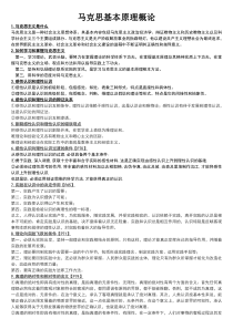 大学马克思主义基本原理概论复习要点