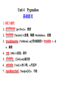 人教版高中英语必修Book8  Unit4