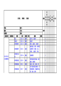 剧组拍摄通告单