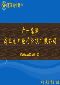 广州惠润商业地产经营管理有限公司简介