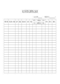 GSP认证表格系列