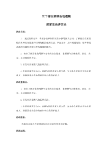 上海科教版三下综合实践活动教案