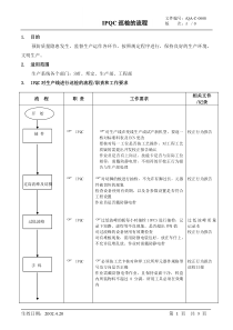 【企业管理】ipqc巡检流程