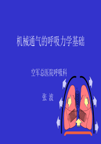 机械通气的呼吸力学基础(修改)